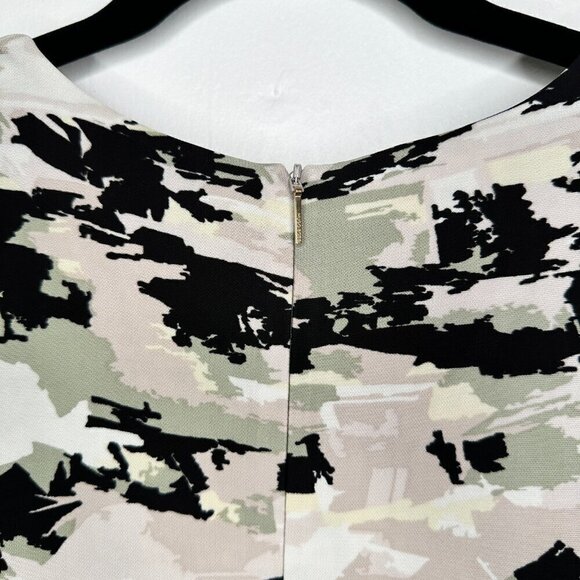 Hugo Boss Abstract Asymmetric Endrisa Faux Wrap Dress Size M - Picture 7 of 10